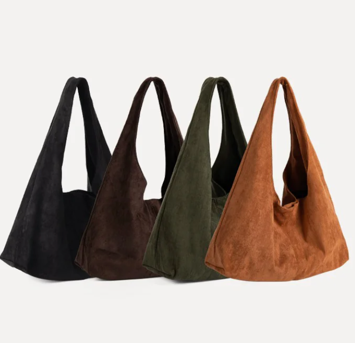 Large Suede Tote Bag